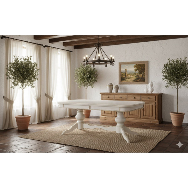 Стол обеденный раскладной овальный на сдвоенной ноге 89*159/219