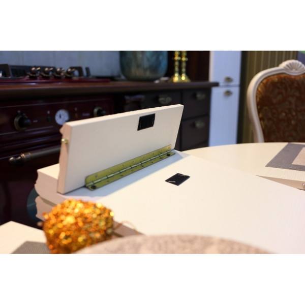 Стол обеденный раскладной овальный на сдвоенной ноге 89*159/219