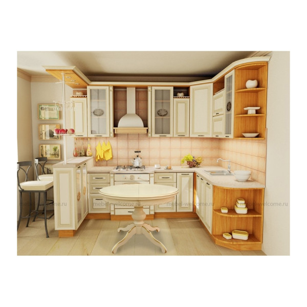 Стол обеденный круглый на одной ноге, диаметр 100см