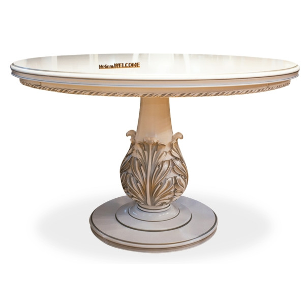 Большой круглый стол на одной ножке