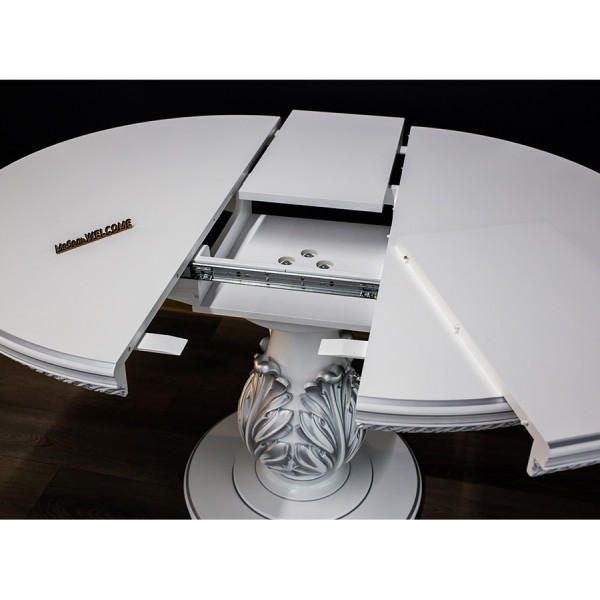 Большой круглый стол на одной ножке