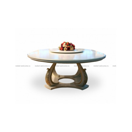Большой круглый стол с менажницей