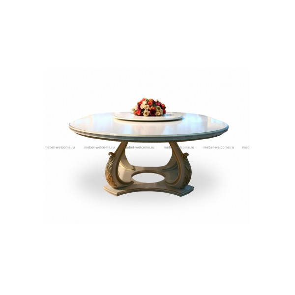Большой круглый стол с менажницей
