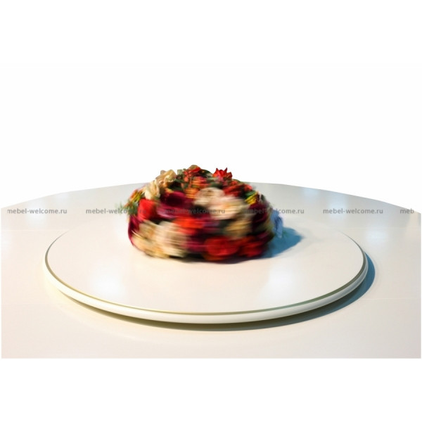 Большой круглый стол с менажницей