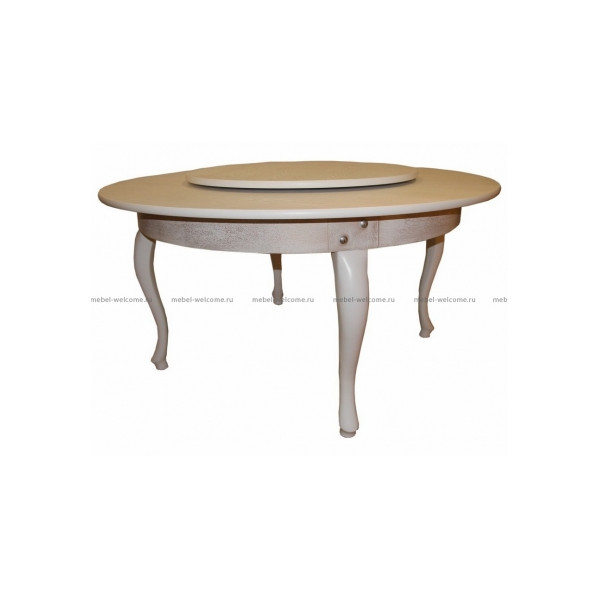 Большой круглый стол с менажницей