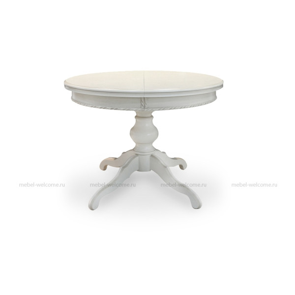 Стол обеденный круглый на одной ноге, диаметр 100см