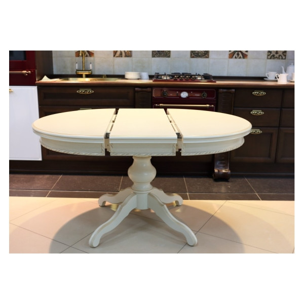 Стол обеденный круглый на одной ноге, диаметр 100см