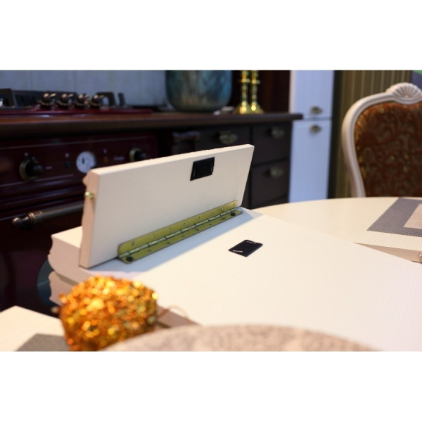 Стол обеденный круглый на одной ноге, диаметр 100см