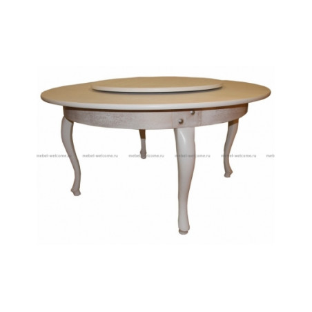 Большой круглый стол с менажницей
