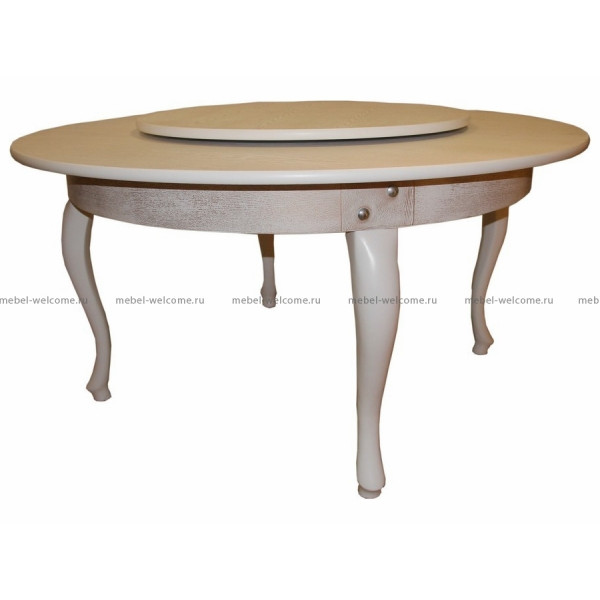 Большой круглый стол с менажницей