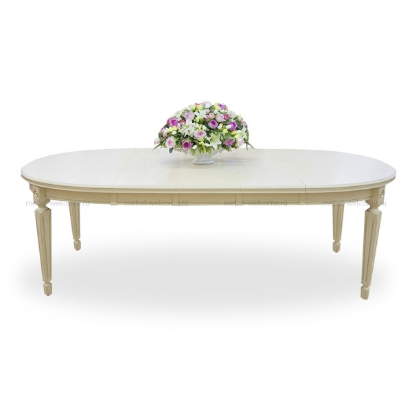 Стол обеденный раскладной овальный с тремя вставками 100*130/169/229