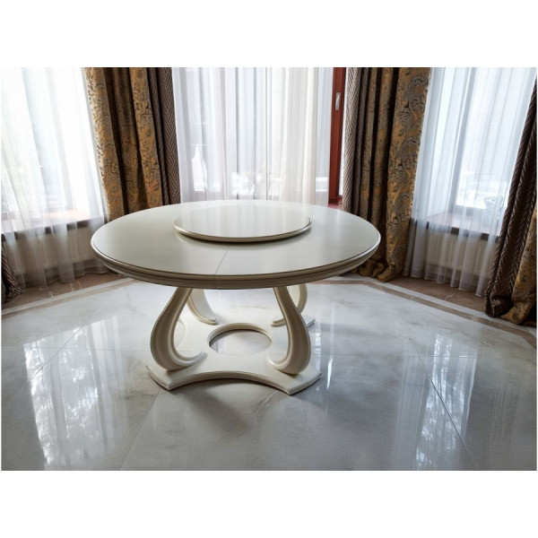 Большой круглый стол с менажницей