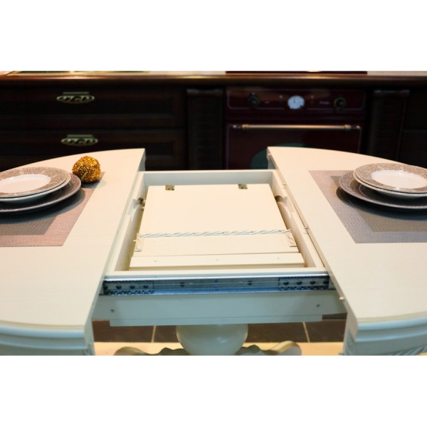 Стол обеденный круглый на одной ноге, диаметр 100см