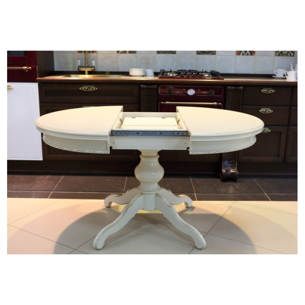 Стол обеденный круглый на одной ноге, диаметр 100см