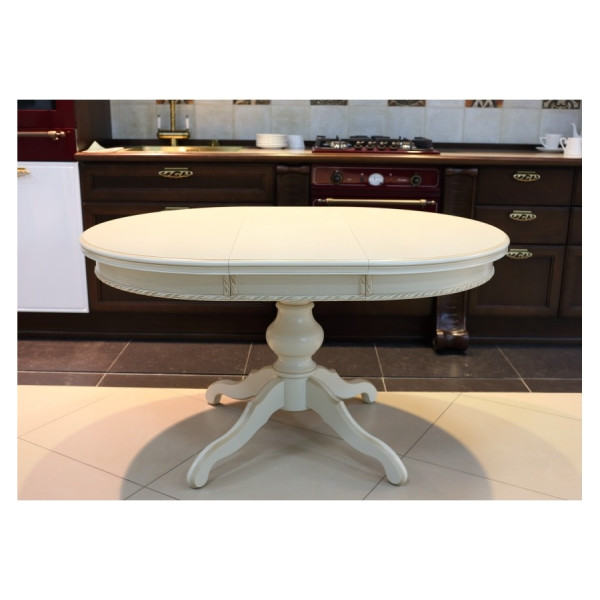 Стол обеденный круглый на одной ноге, диаметр 100см