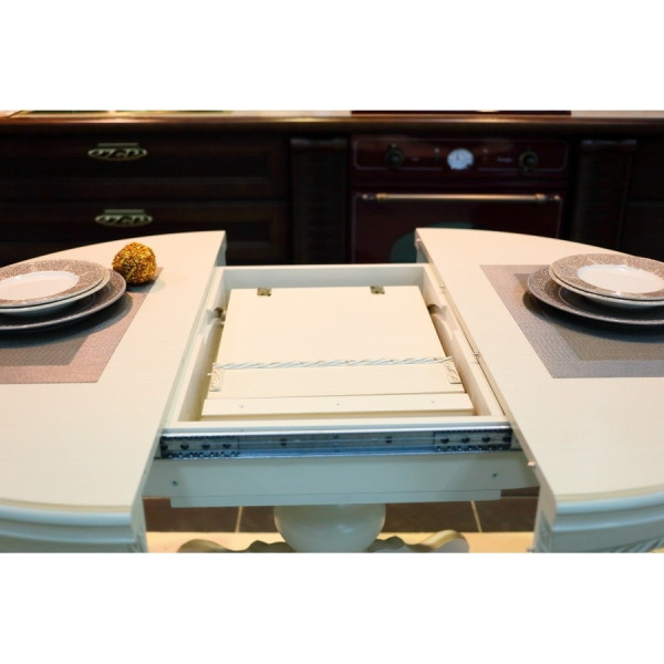 Стол обеденный круглый на одной ноге, диаметр 100см