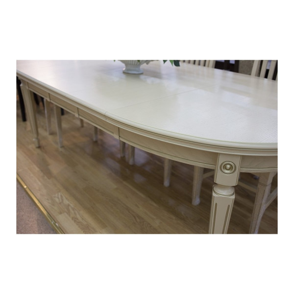 Стол обеденный раскладной овальный с тремя вставками 100*130/169/229