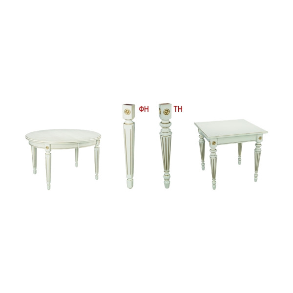 Стол обеденный раскладной овальный с двумя вставками 100*130/170/210