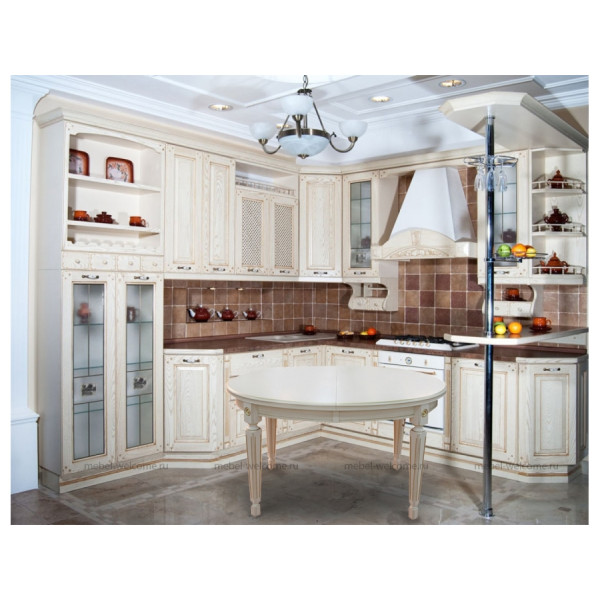 Стол обеденный раскладной овальный с тремя вставками 100*130/169/229