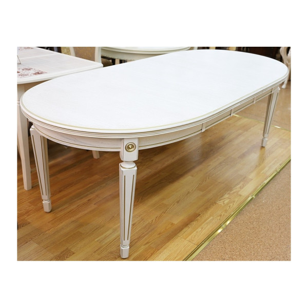 Стол обеденный раскладной овальный с тремя вставками 100*130/169/229