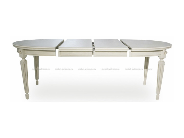 Стол обеденный раскладной овальный с двумя вставками 100*130/170/210