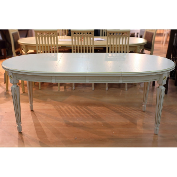 Стол обеденный раскладной овальный с тремя вставками 100*130/169/229