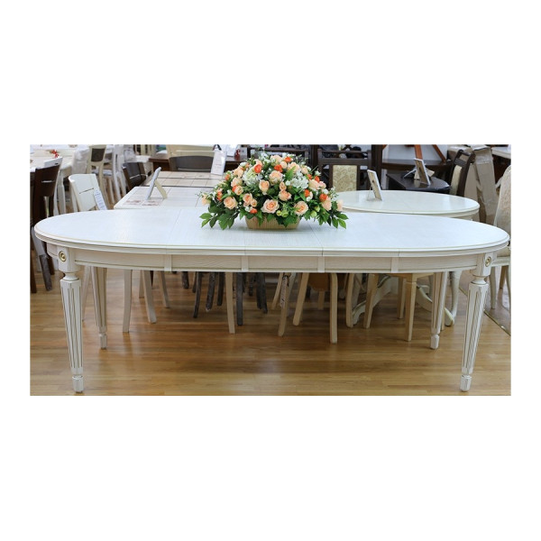 Стол обеденный раскладной овальный с тремя вставками 100*130/169/229