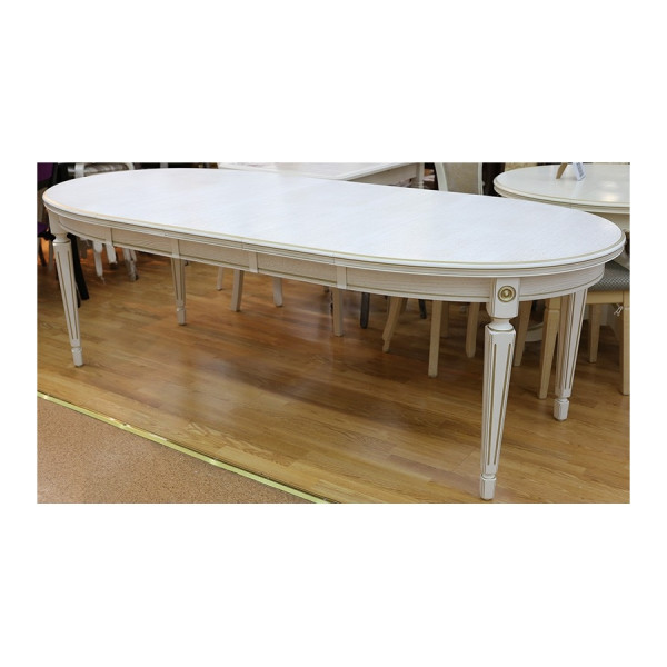 Стол обеденный раскладной овальный с тремя вставками 100*130/169/229