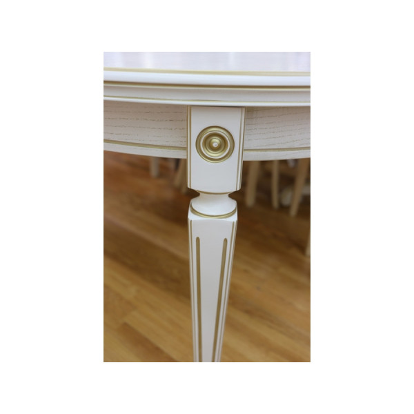 Стол обеденный раскладной овальный с тремя вставками 100*130/169/229